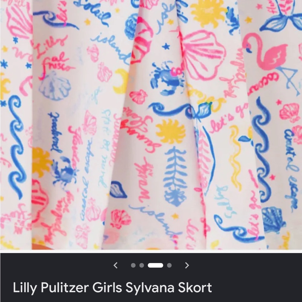 Lilly Pulitzer Girls Multicolor Skort NWT - Picture 4 of 7